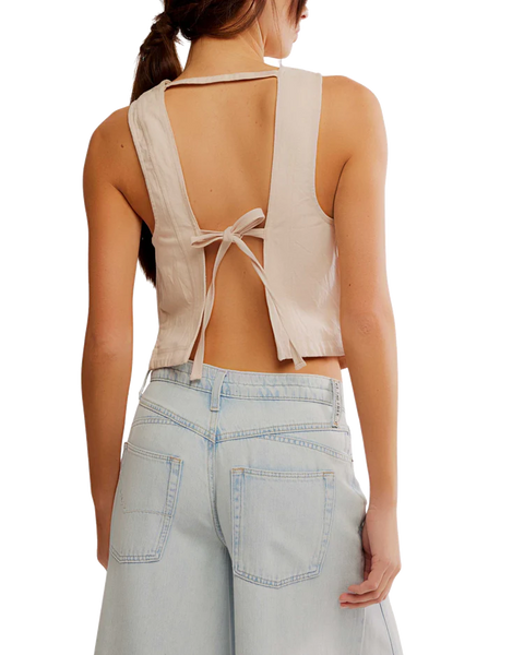 Free People Blake Vest - Sand Dollar