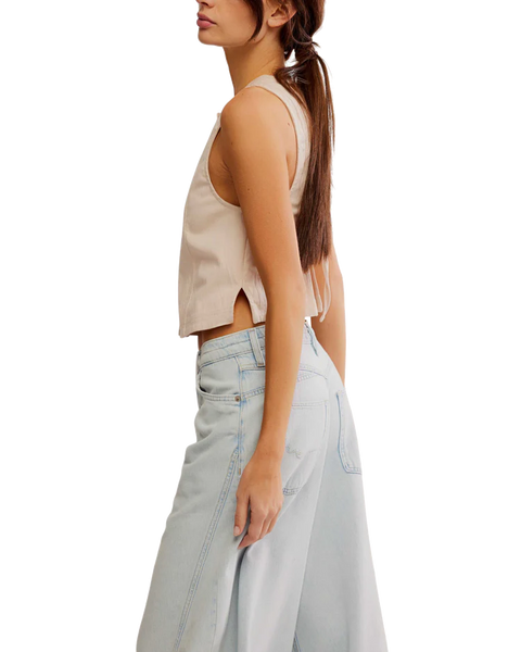 Free People Blake Vest - Sand Dollar