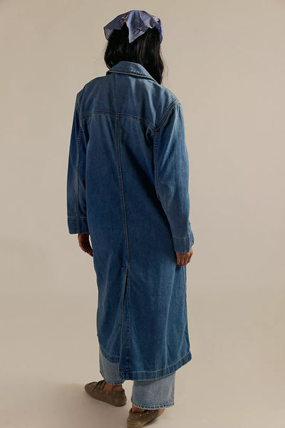 Free People We The Free Monique Indigo Duster - Sunlight Blue