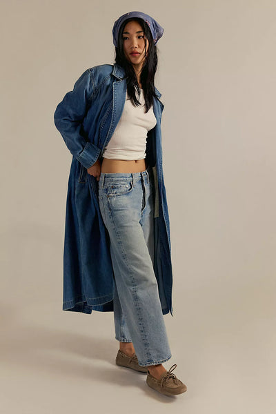 Free People We The Free Monique Indigo Duster - Sunlight Blue