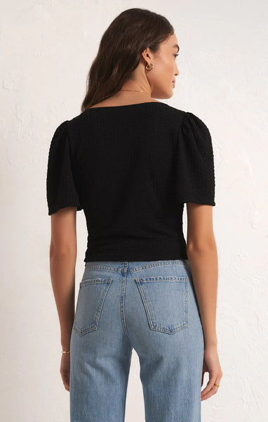 ZSupply Maxine Knit Top-Black