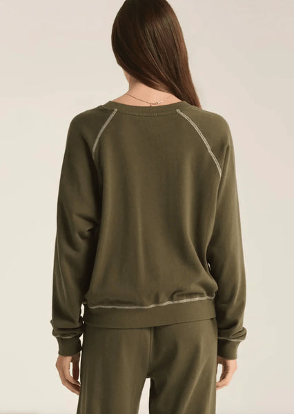 ZSupply Saldana French Terry Top - Grape Leaf