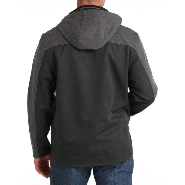 Cinch Men’s Bonded Jacket With Hood - Black & Grey