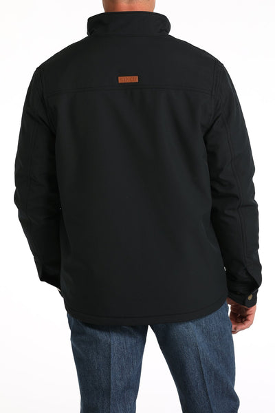 Cinch Men’s Textured Poly Concealed Carry Zip Softshell Jacket - Black