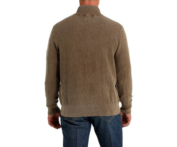Cinch Men’s Jacquard Pullover Sweater - Brown