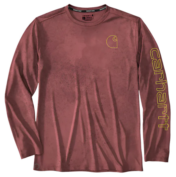 Carhartt Men's Force Sun Defender Lightweight Long-Sleeve Print T-Shirt - ALL colors