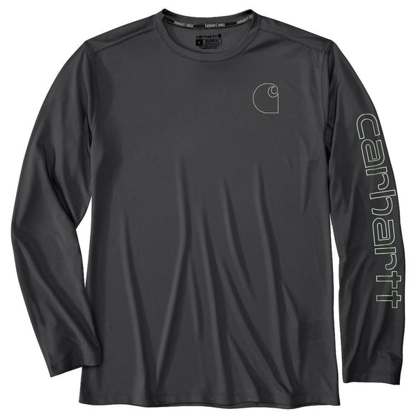 Carhartt Men's Force Sun Defender Lightweight Long-Sleeve Logo Graphic T-Shirt - ALL colors