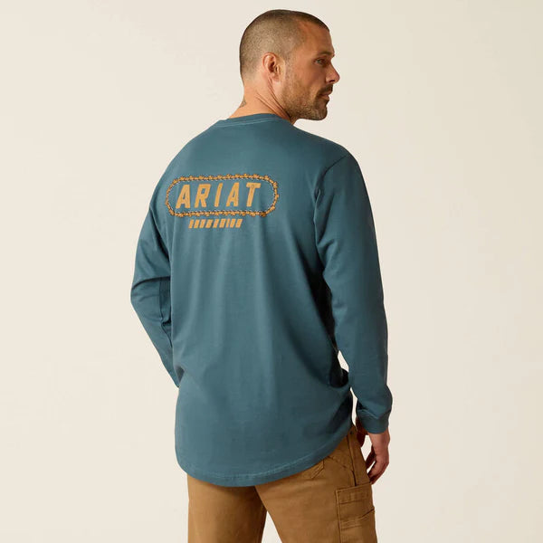 Ariat Rebar Cotton Strong Chainsaw Long Sleeve T-Shirt - Stargazer