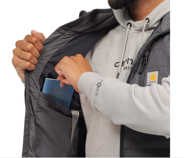 Carhartt Men’s Rain Defender Insulated Vest - Relaxed Fit - Carhartt Brown