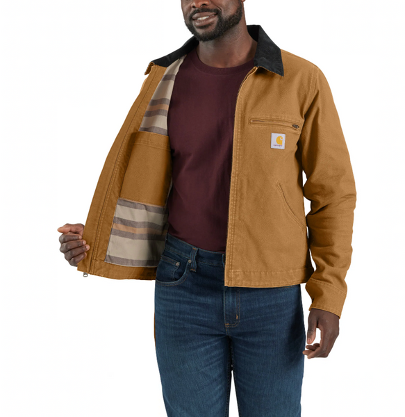 Carhartt Men’s Re-engineered Rugged Flex Relaxed Fit Duck Detroit Jacket - Black