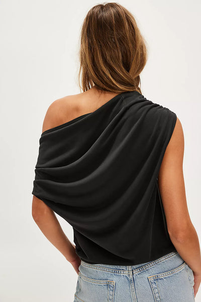 Free People Blake Knit Top - Black