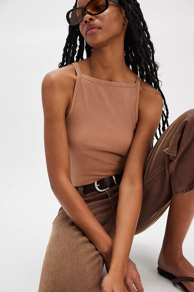 Free People Mia Tank - Macchiato