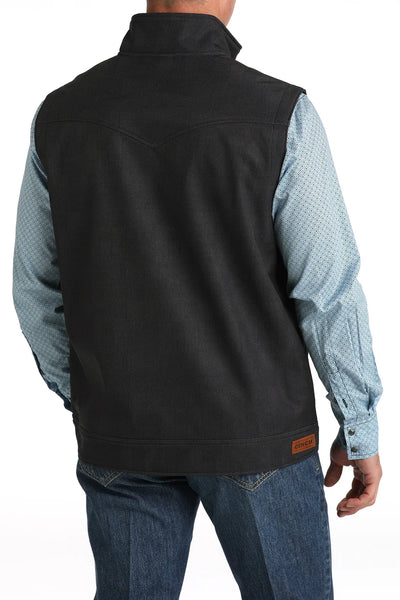 Cinch Men’s Conceal Carry Textured Bonded Vest - Charcoal