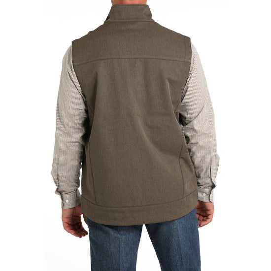 Cinch Men’s Textured Bonded Vest - Brown