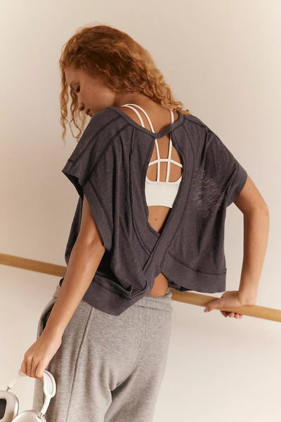 Free People My Time Tee- Black