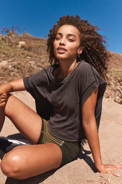 Free People My Time Tee- Black