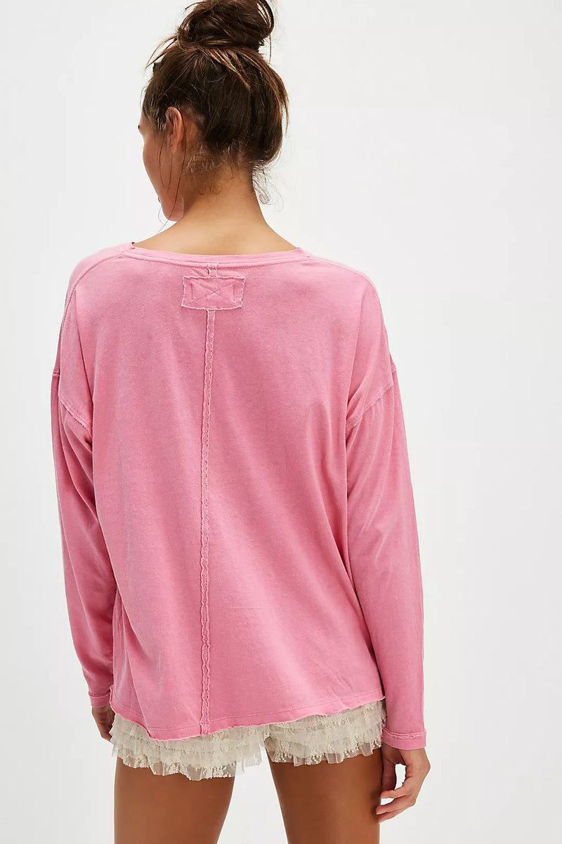 (取寄) フリーピープル レディース ニーナ ティー ロング スリーブ Free People women Nina Tee Long Sleeve Flowering Ginger Free People Women's Nina Tee Long Sleeve, Black at Amazon