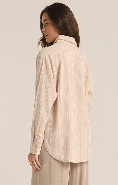 ZSupply The Perfect Linen Top - Putty