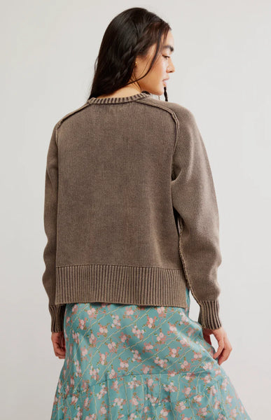 Free People Spring Street Pullover - French Chocolate
