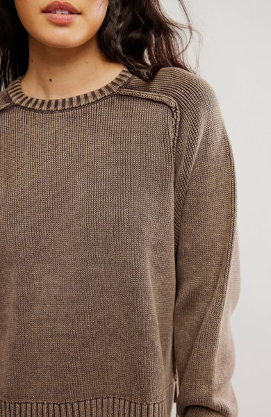 Free People Spring Street Pullover - French Chocolate