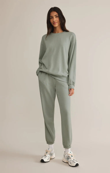ZSupply Classic Boyfriend Sweatshirt - Sage Green