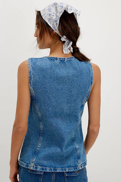 Free People We The Free Aimee Vest - Ultra Light Beam