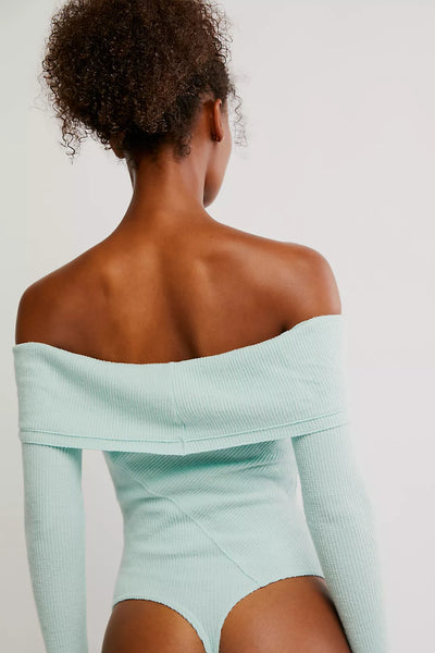 Free People Autumn Cozy Bodysuit - Harbor Gray
