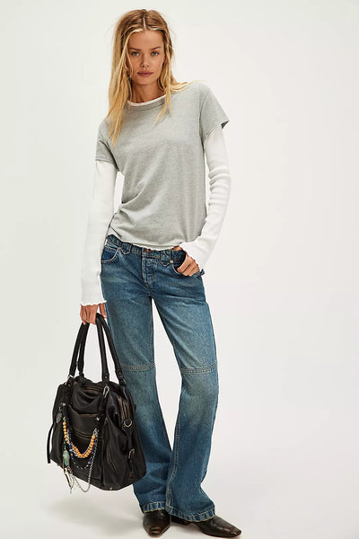 Free People We The Free Nova Tee - Greyhound