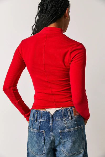 Free People The Rickie Top - Cherry Crush
