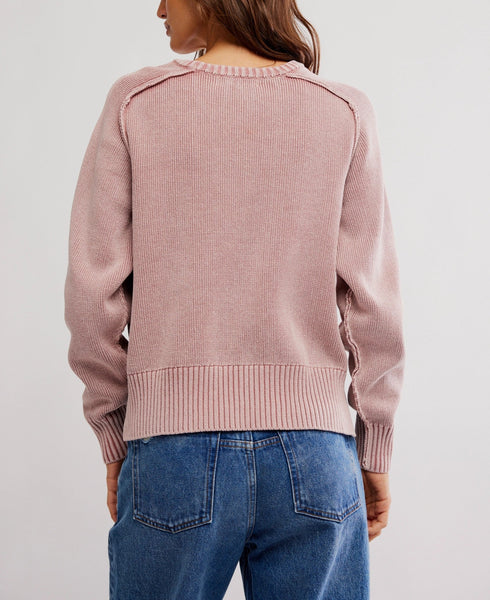 Free People Spring Street Pullover -  Bijou Pink