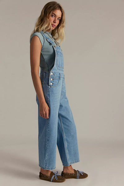 Free People We The Free Deep Trance Overalls- Tunnel Vision