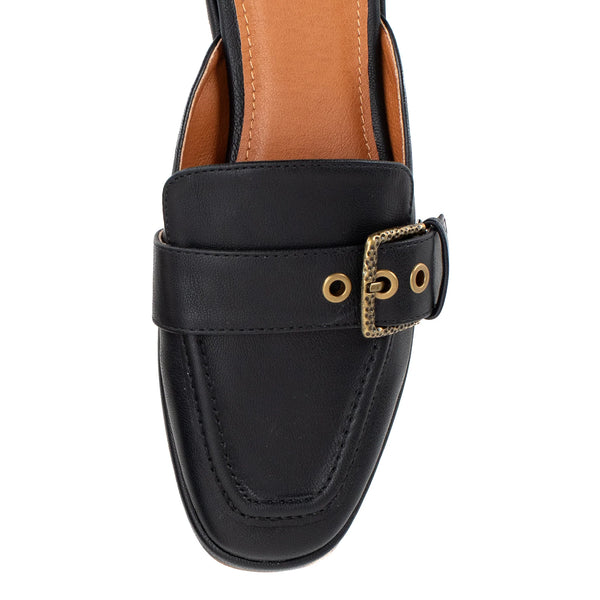 Jardeen Loafer Mule - Black