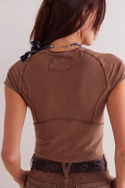 Free People We The Free Protagonist Tee - Oiled Oak