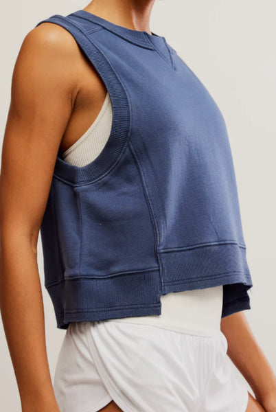 Free People Intercept Tank - Midnight Navy