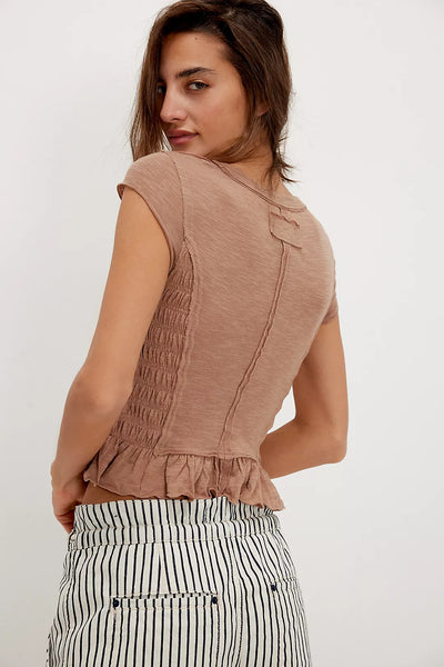 Free People Sylvie Tee - Praline