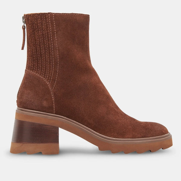 Martey Booties- Cocoa Suede