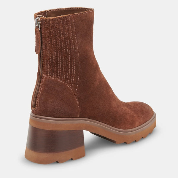 Martey Booties- Cocoa Suede