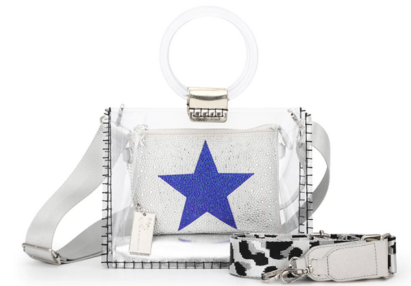 The Mini Molly Bag- Blue Rhinestone