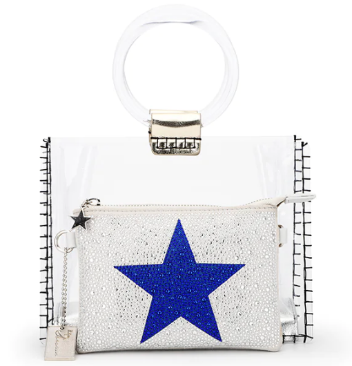 The Mini Molly Bag- Blue Rhinestone