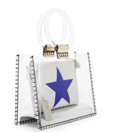 The Mini Molly Bag- Blue Rhinestone