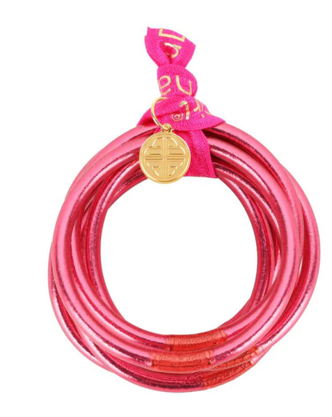 Budha Girl All Weather Bangles- Pink