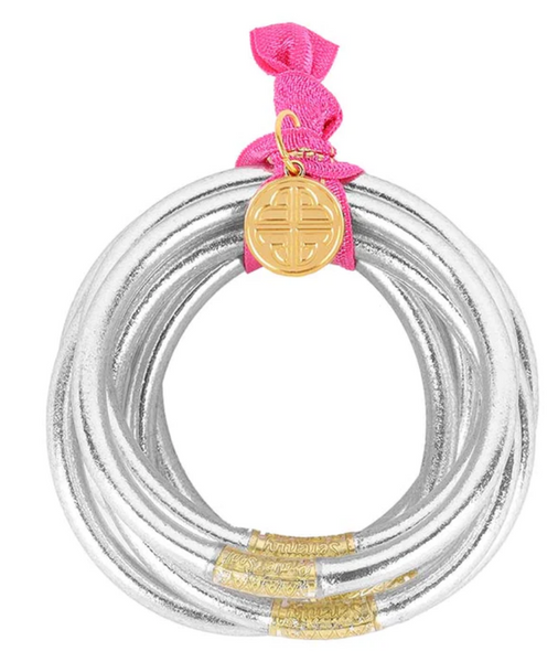 Budha Girl All Weather Bangles- Silver