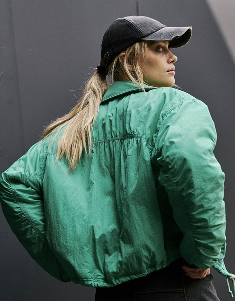Free People Off The Bleachers Coaches Jacket