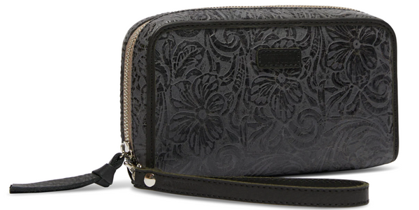 Steely Wristlet Wallet