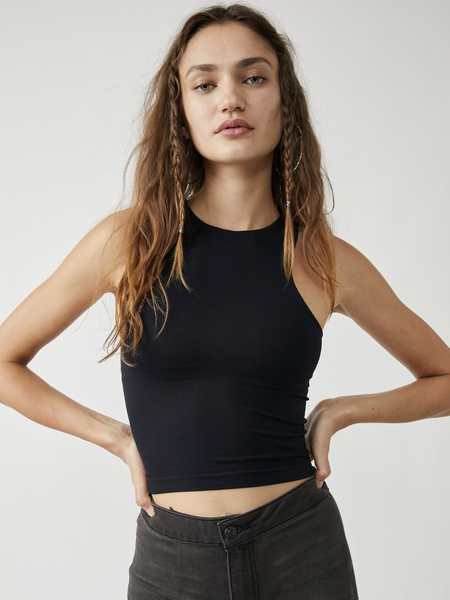 Free People Clean Lines Cami- Black