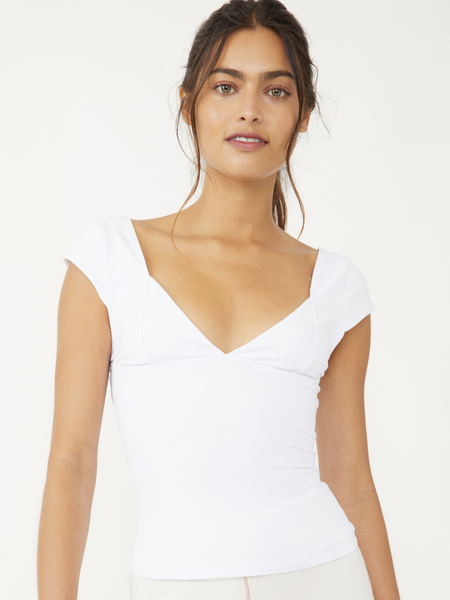 Free People Duo Corset Cami- White