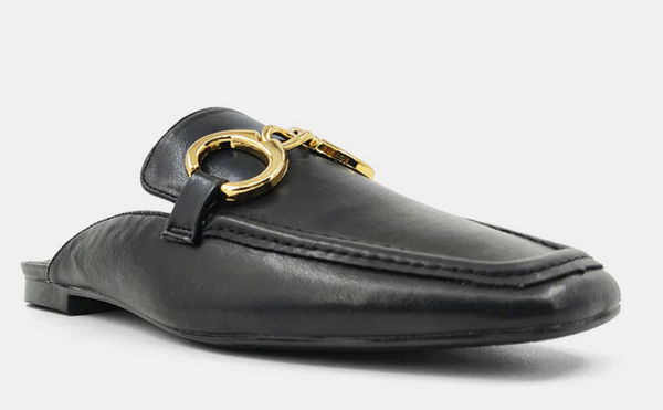 Andromeda Slip On Loafers- Black