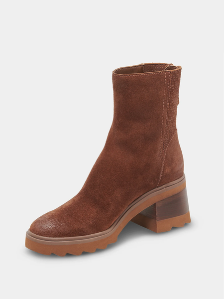 Martey Booties- Cocoa Suede