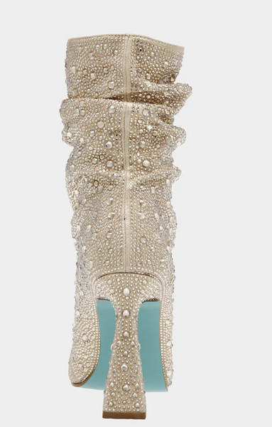 Betsey Johnson SB-Mac Boots- LT Gold