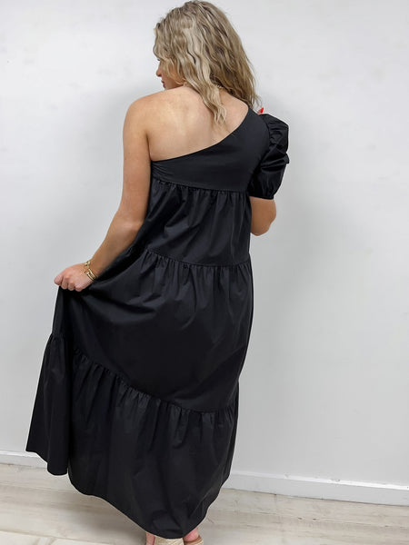 One Shoulder Maxi Dress